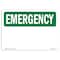 Signmission OSHA EMERGENCY Sign, Blank Write-On, 7in X 5in Decal, 7" W, 5" H, Landscape, Blank Write-On OS-EM-D-57-L-10307 - alternate 1